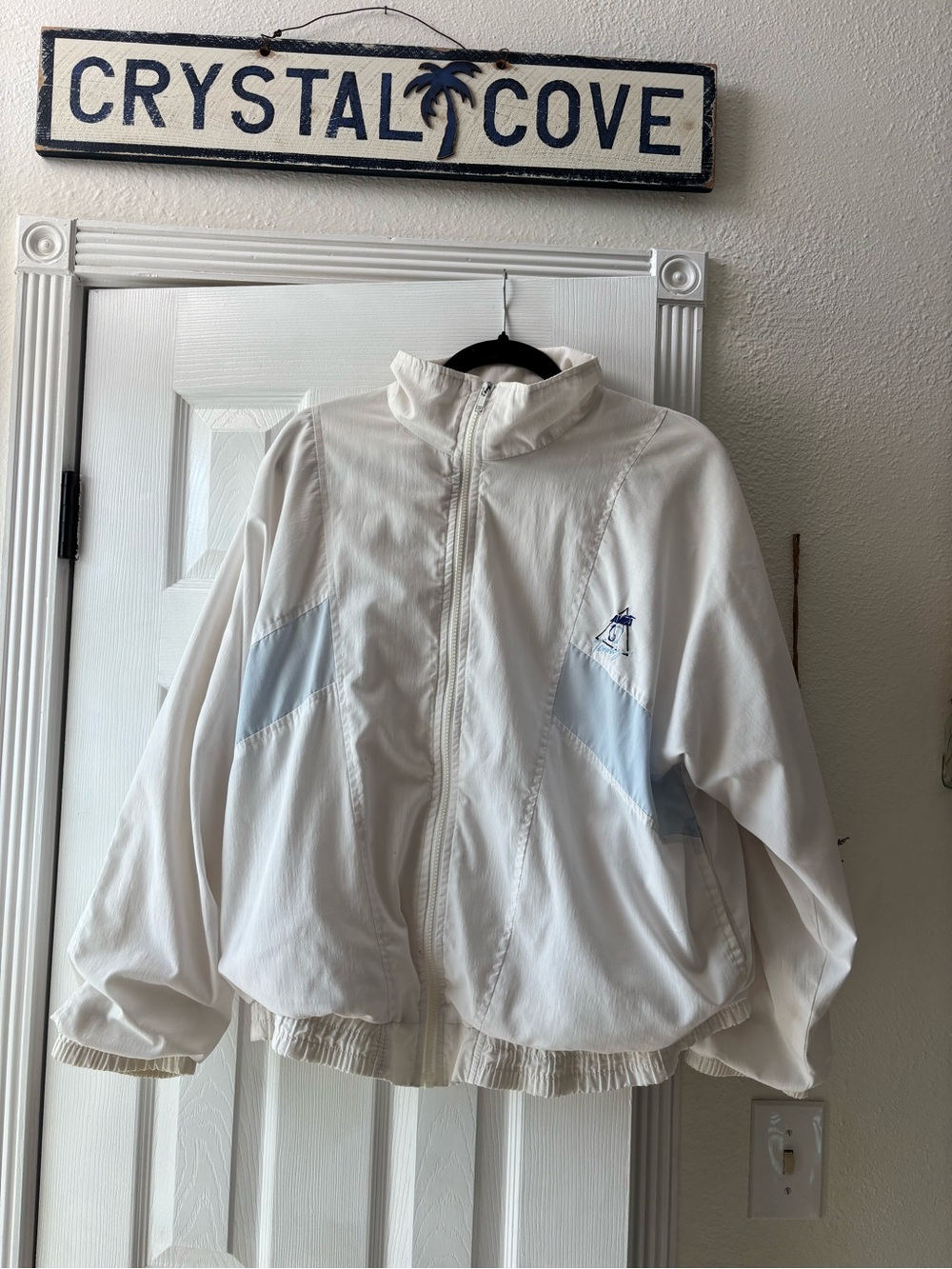 Avia Cream Athletic Jacket with White Panels